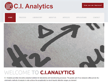 Tablet Screenshot of cianalytics.com